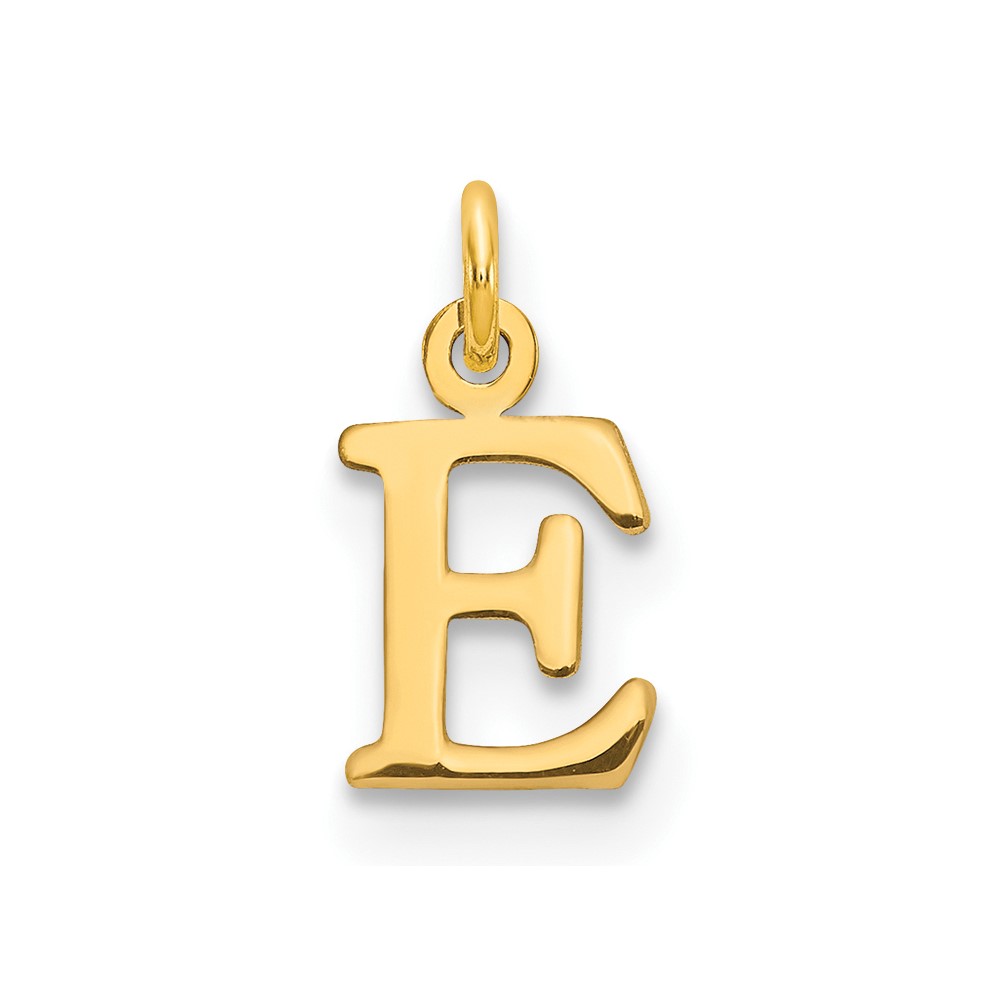 10XNA1160Y_E.jpg 10ky Cutout Letter E Initial Charm - Image 1