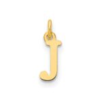10ky Cutout Letter J Initial Charm