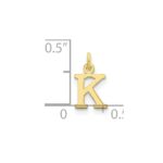 10ky Cutout Letter K Initial Charm - Image 2