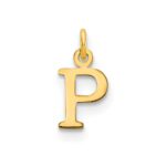 10ky Cutout Letter P Initial Charm