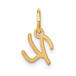 10KY Upper case Letter K Initial Charm - Image 3