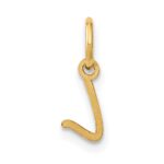 10KY Upper case Letter L Initial Charm - Image 3