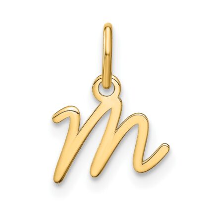 10KY Upper case Letter M Initial Charm