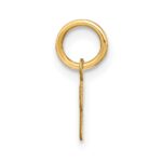 10KY Upper case Letter R Initial Charm - Image 2