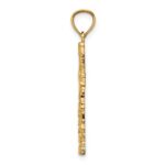 10K Nugget Cross Pendant - Image 2
