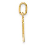 10k Yellow Gold Letter u Initial Charm - Image 2