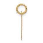 10k Large Slanted Block Initial F Charm - Image 2