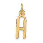 10k Large Slanted Block Initial H Charm - Image 3