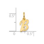 10k Small Script Initial B Charm - Image 4