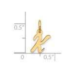 10k Small Script Initial K Charm - Image 4