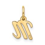 10k Small Script Initial M Charm - Image 3