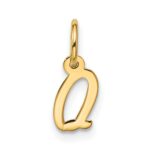 10k Small Script Initial Q Charm
