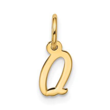 10k Small Script Initial Q Charm