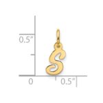 10k Small Script Initial S Charm - Image 4