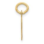 10k Small Slanted Block Initial B Charm - Image 2