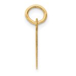 10k Small Slanted Block Initial I Charm - Image 2