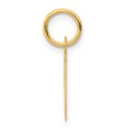 10k Small Slanted Block Initial N Charm - Image 2