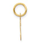 10k Small Slanted Block Initial S Charm - Image 2