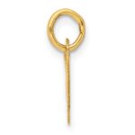 10k Small Slanted Block Initial W Charm - Image 2