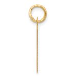 10k Large Fancy Script Letter H Initial Charm - Image 2