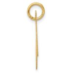 10k Large Fancy Script Letter N Initial Charm - Image 2