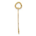 10k Large Fancy Script Letter P Initial Charm - Image 2