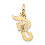 10k Small Script Initial F Charm - Image 4