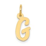 10k Small Script Initial G Charm