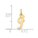 10k Small Script Initial I Charm - Image 3