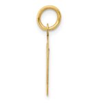 10K Medium Script Letter D Initial Charm - Image 2