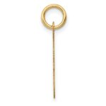 10K Medium Script Letter F Initial Charm - Image 2