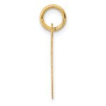 10K Medium Script Letter T Initial Charm - Image 2