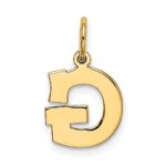 10k Small Block Initial G Charm - Image 4