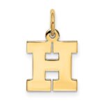 10k Small Block Initial H Charm - Image 4