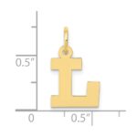 10k Small Block Initial L Charm - Image 3