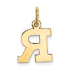 10k Small Block Initial R Charm - Image 4