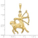 10k Sagittarius Zodiac Charm - Image 3