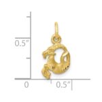 10k Capricorn Zodiac Charm - Image 3