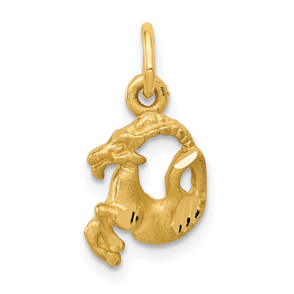 10ZC485.jpg 10k Capricorn Zodiac Charm - Image 1