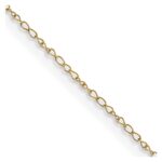 14K Carded .42mm Curb with Spring Ring Clasp Chain