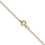 14K Carded .42mm Curb with Spring Ring Clasp Chain - Image 3
