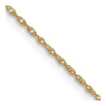 14K Carded .7mm Cable Rope with Spring Ring Clasp Chain
