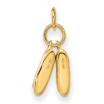 14K 3-D Ballet Slippers Charm - Image 3