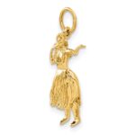 14k 3-D Hula Dancer Charm - Image 5