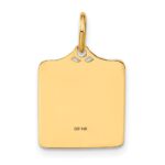 14k Enameled Pink Engravable BIRTH CERTIFICATE Charm - Image 3