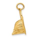 14k 3-D Large Firemans Helmet Charm - Image 2