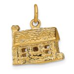14k 3-D House Charm - Image 3