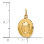 14k 3-D Cowboy Hat Charm - Image 4