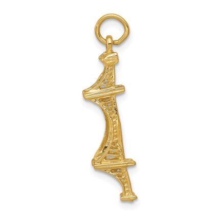 14k 3-D GOLDEN GATE Bridge Charm