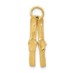 14K 3-D Pair Of Skis Charm - Image 4
